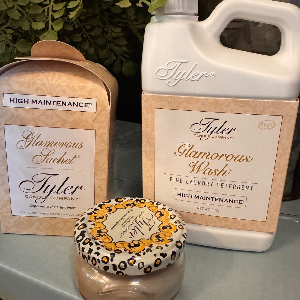 Glamorous wash bundle by Tyler Candle Company -High Maintenance sent